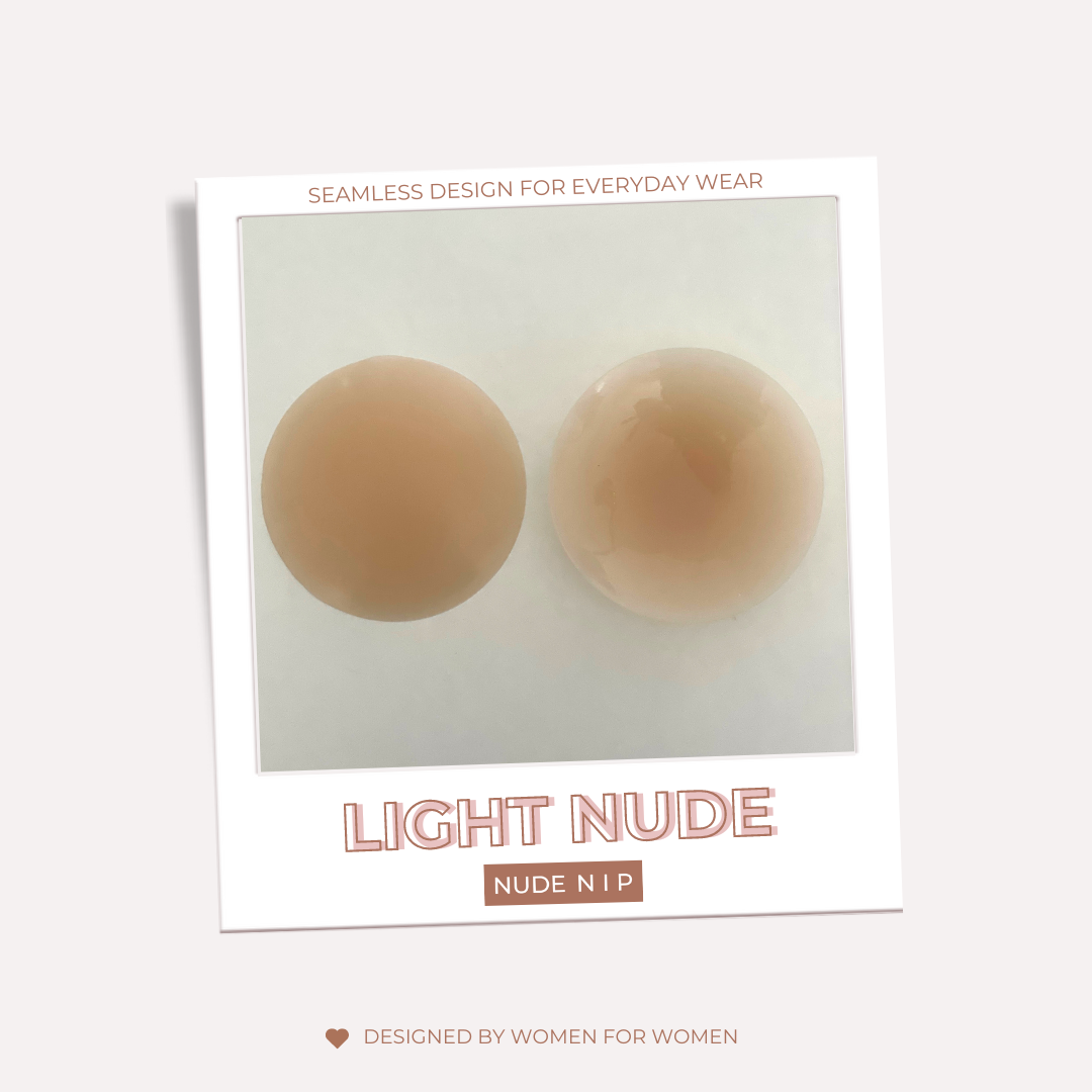 Light nude reusable nipple covers with seamless coverage for everyday wear.
