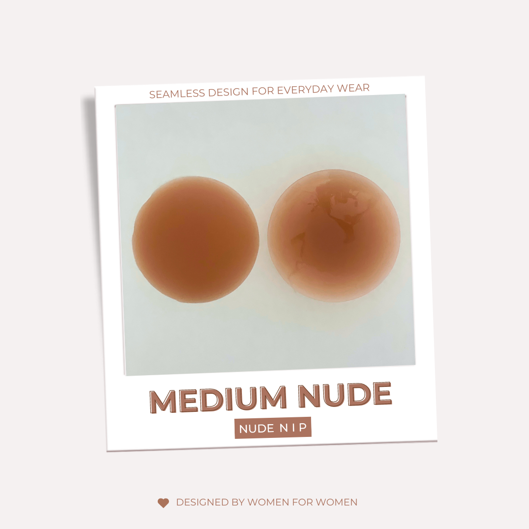 No-Show Silicone Adhesive Nipple Covers- Reusable, Washable, Seamless Fit